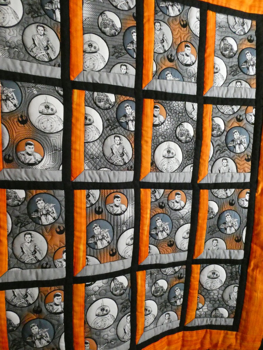 SusanBluerobot's tweet photo. My BB8 wall quilt with all the fabric i had left after making two
shirts . https://t.co/s3XYLXB5DZ