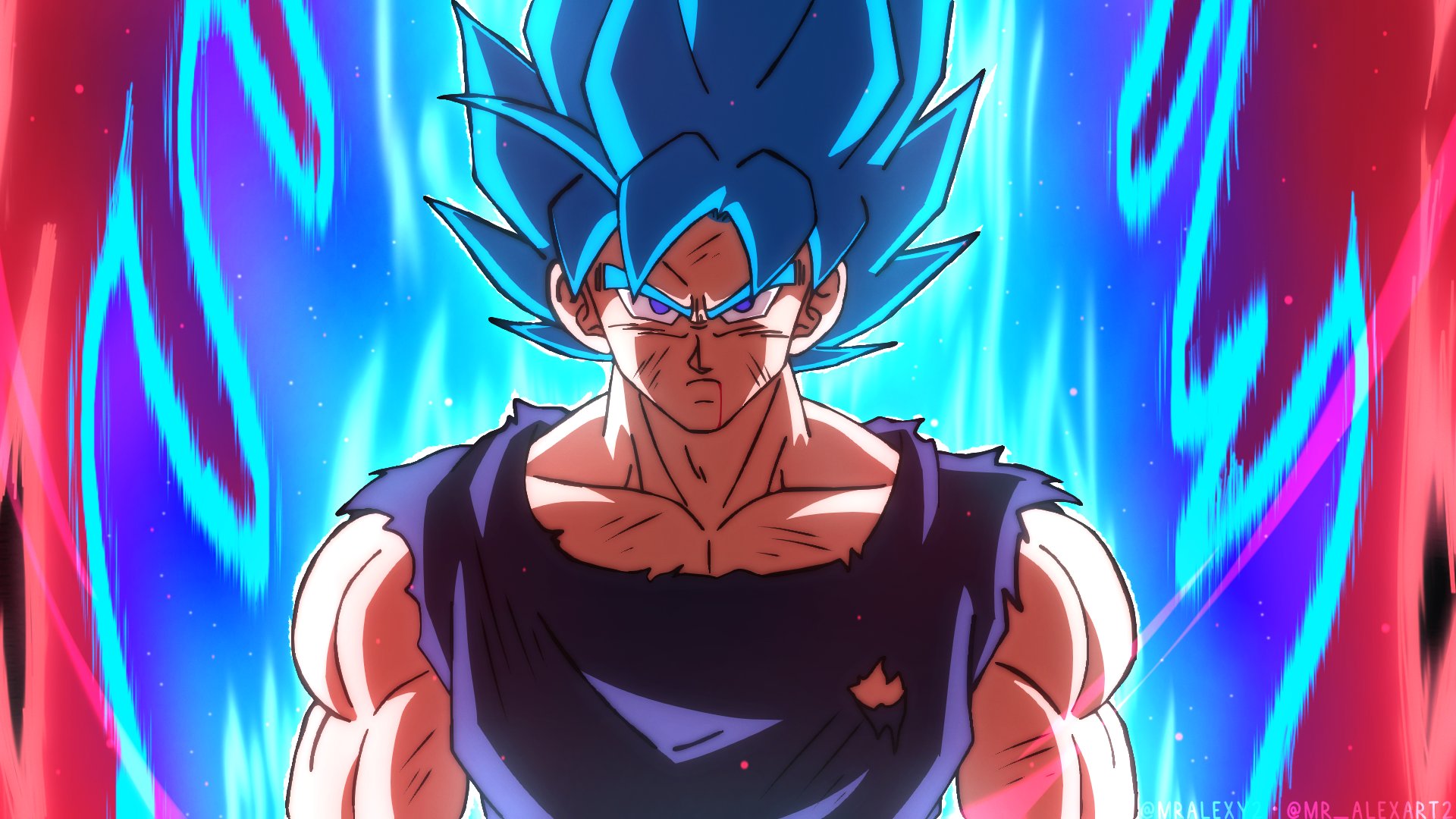 M r__A l e x ア on X: Goku Ssj Blue Kaioken!!