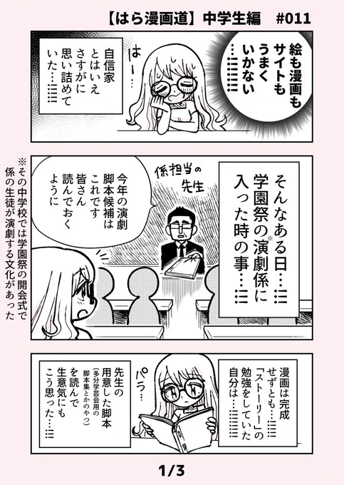 【自分が漫画家になるまでの話 中学生編 #011】
自分を過大評価する事も時には大事…という話

4月15日の #漫画 