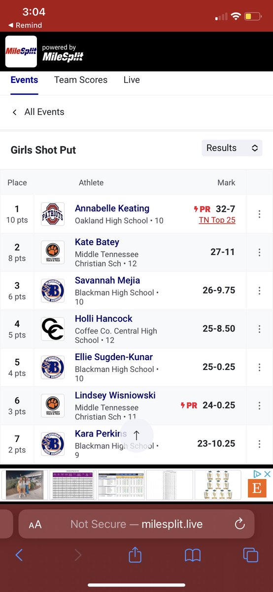 annabelle_k8's tweet photo. Two PR’s in one day! (Shot 32-7) 
(Disc 74-10.50) https://t.co/bVljYOh3VO