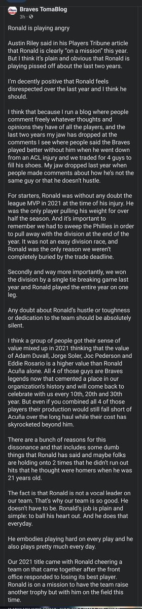 daltine_cracker's tweet photo. Half of the braves fanbase needs to read this https://t.co/IrHzFkbYVD