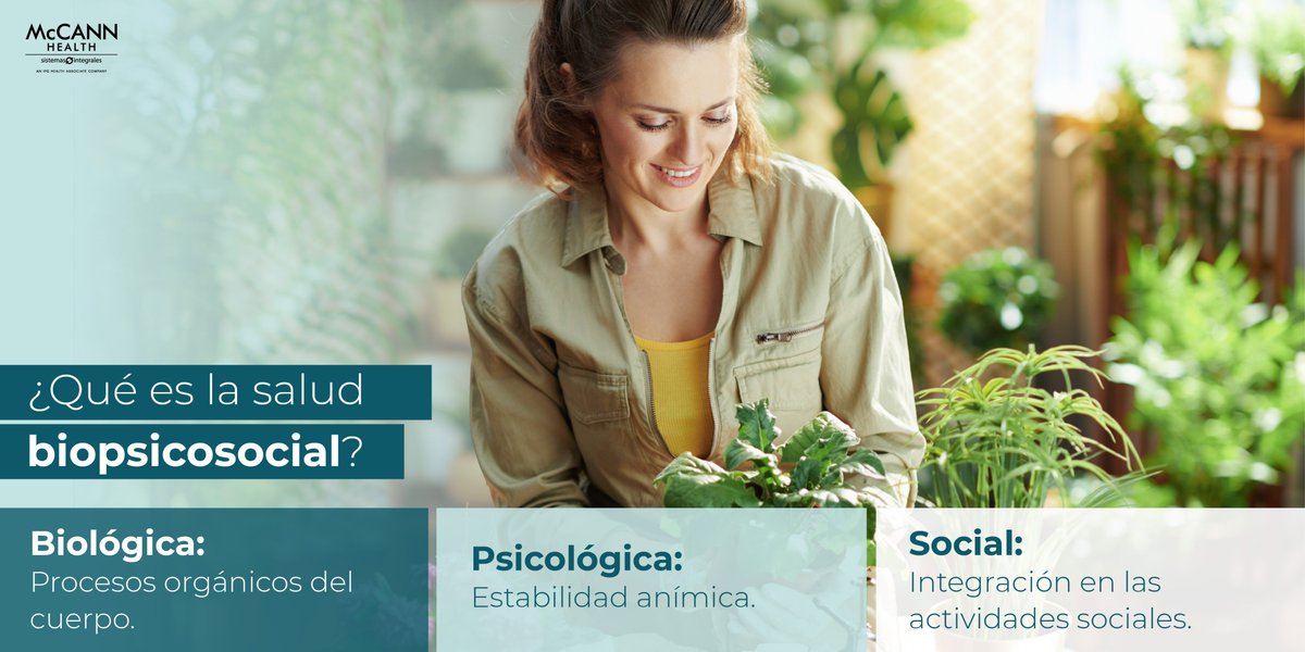 mccann_healthSI's tweet photo. Este #DíaMundialDeLaSalud promovemos el modelo de salud y enfermedad que postula que el factor biológico, el psicológico, las conductas, los factores sociales y culturales influyen en el bienestar de una persona.
#ActitudSI #ProPharma
https://t.co/EeDlIbMN5u https://t.co/gCy0oN3n7b