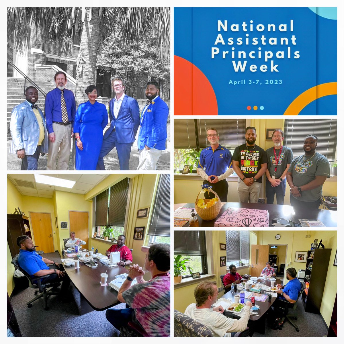When you accept &amp; understand the assignment of serving in purpose you do so w/o hesitation knowing that it’s bigger than you. I’m so grateful to serve w/HMS APs-Butler, Robinson, Tillman &amp; Mathis, TY for all you do; we salute you! <a href="/HandMiddleSC/">Hand Middle School</a>