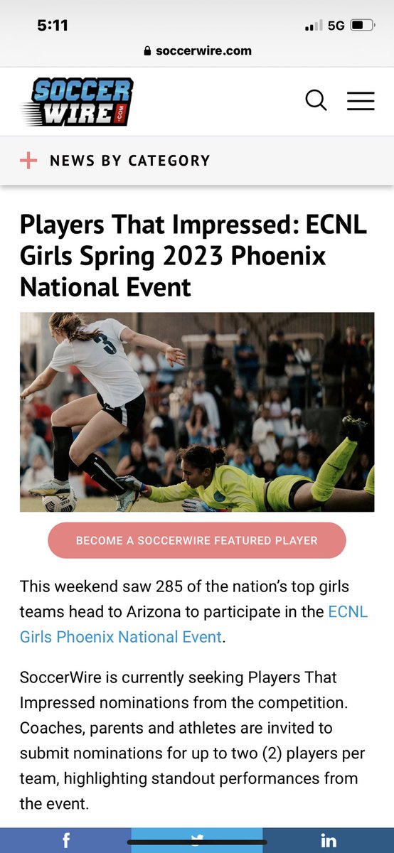 MouchNat's tweet photo. Congrats to Allie for being recognized at ECNL Phoenix! https://t.co/aNNmpHbr7j