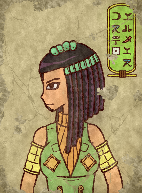 【壁画】ストーンオーシャン
#ジョジョの奇妙な冒険 #古代壁画風 