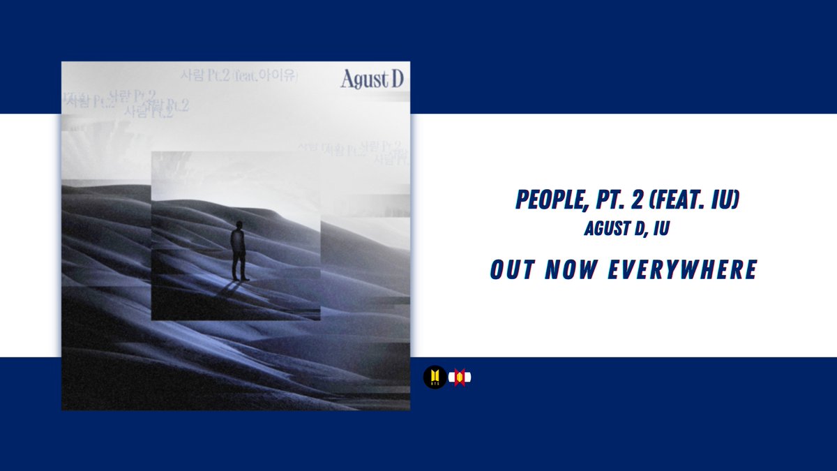 ColoradoBTSARMY's tweet photo. 'People, Pt. 2 (feat. IU)' is OUT NOW EVERYWHERE!

Listen, buy, and watch:
https://t.co/tr1I0I3Bzi https://t.co/jheOENFnCN