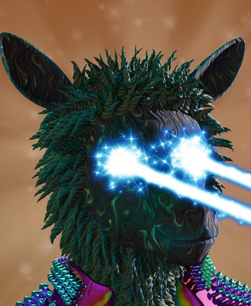 paxington_cr's tweet photo. Nothing gets me down when I look at my Cool Rockstar Llama @LazyLlamasCNFT with the blue  lasers coming out from his eyes.
We challenge you to find one that doesn't make your jaw drop.
@Rivvy_7 @ravexnft @BillytheCrip
#NFTs #rovkstar #ada #web3 #eth #finance #science #lazyllamas https://t.co/WipjRqX2rL