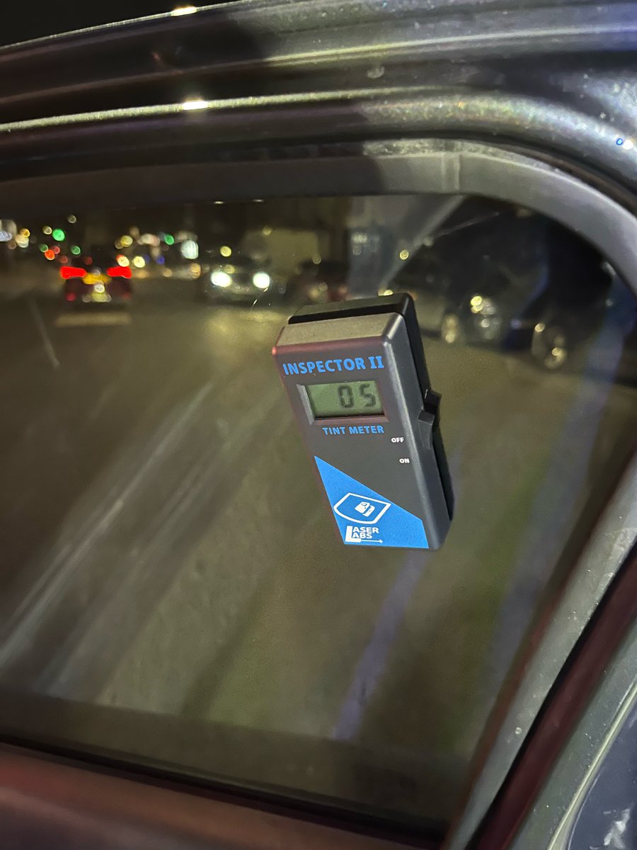 tvprp's tweet photo. “I bought the car like it”… the sticker saying they’re 48 hours old says otherwise. 5% light allowed through, legal limit is 70%. Reported for dangerous condition on the Cowley Road, Oxford #OXONRPBshift #p1514 #p5706 (and no, they hadn’t just bought the car) https://t.co/HK3zXcNJjZ