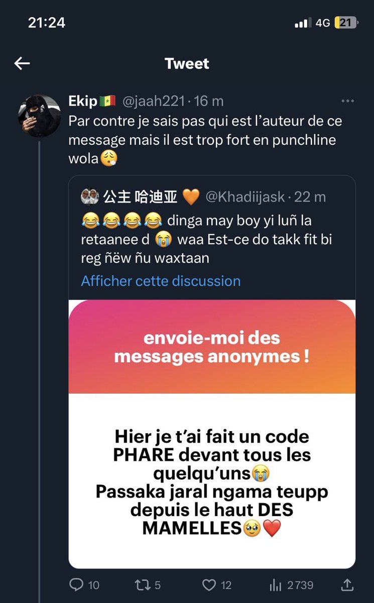 on Twitter "Jaah lâches ça 😁"