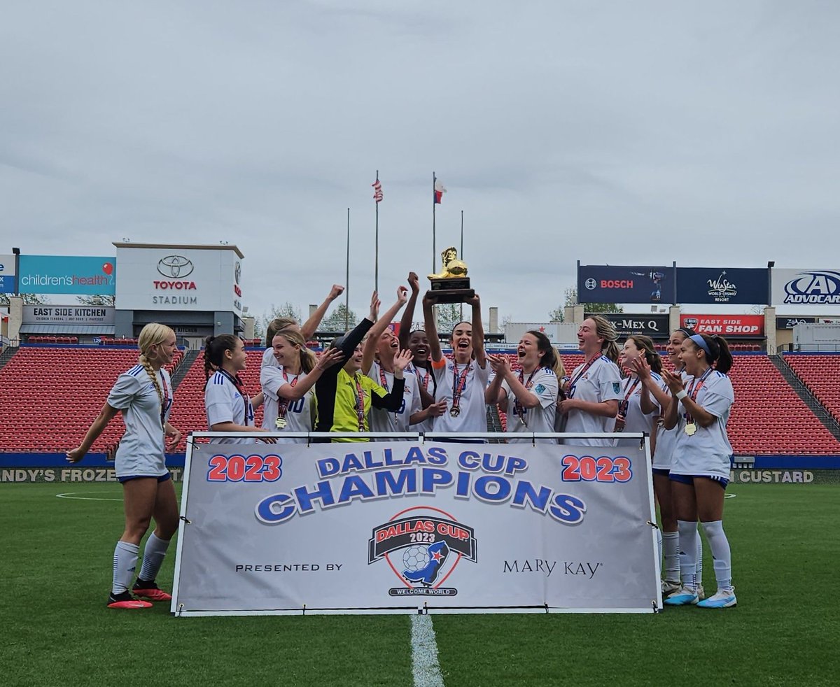 That's a wrap on the 2023 Dallas Cup Girls Invitational presented by Mary Kay. A big thank you to <a href="/MaryKay/">Mary Kay</a> and a big shoutout to our new champions!

15U - @SolarECNL08 
16U - <a href="/FCDallas07gECNL/">FCDallas07/06gECNL- Retired</a> 
17U - <a href="/SolarECNL06/">Solar 05/06G ECNL</a> 
19U - @solarsoccerclub ECNL RL 04G

#dallascup #DC2023