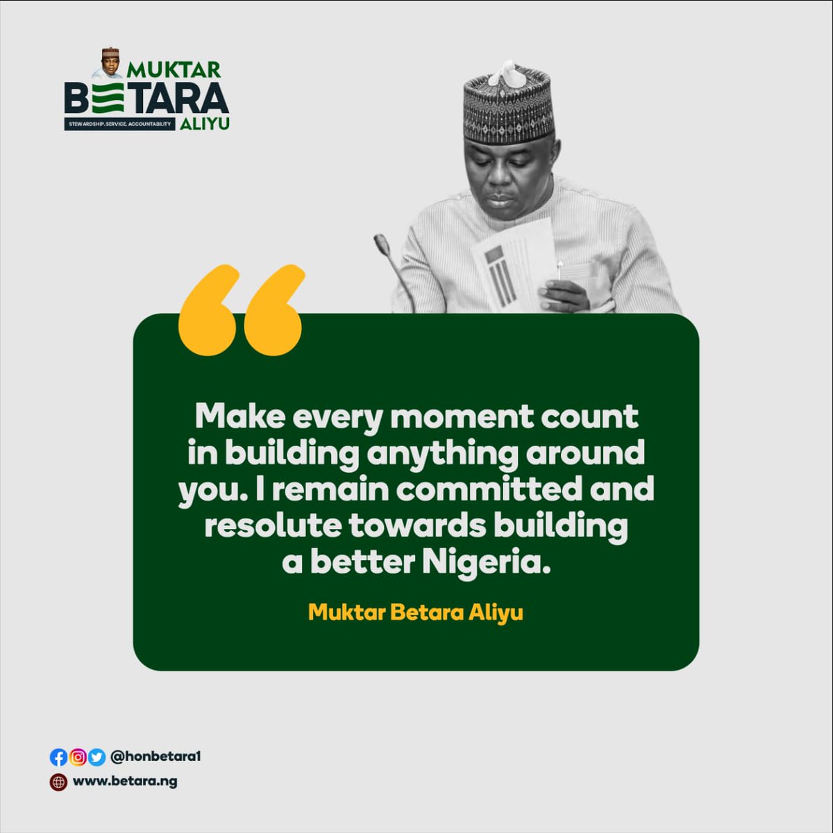 Let's build a better Nigeria together with @honbetara1

#sharedprosperity
