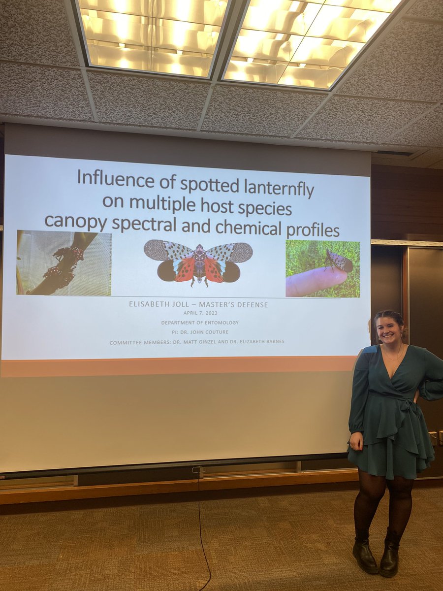 Congrats to Ellie for a successful MS defense! Great job! Looking forward to continue working with you for your PhD on SLF in the fall with Purdue FNR!