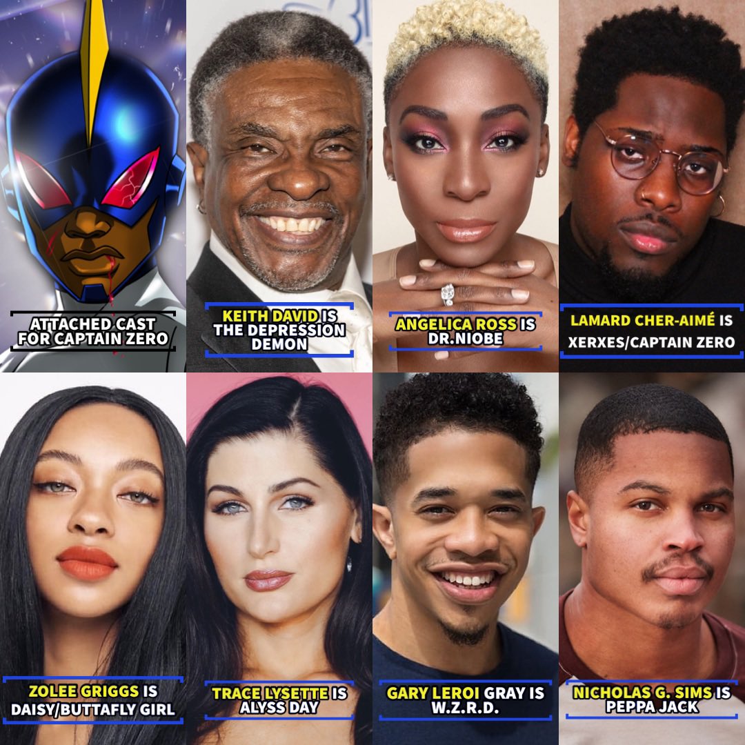 ZCherAime's tweet photo. This is the full attached cast for Captain Zero (so far) can you believe I’m going to be working along side these AMAZING actors?? Pitch me, I’m dreaming 🥹😭❤️ https://t.co/ppQnVHk4xF