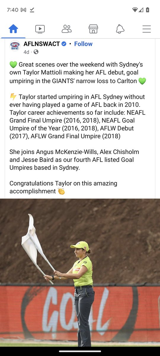 UmpireFanatic's tweet image. Congratulations #TaylorMattioli! #umpireafl #afl #female #femaleumpire