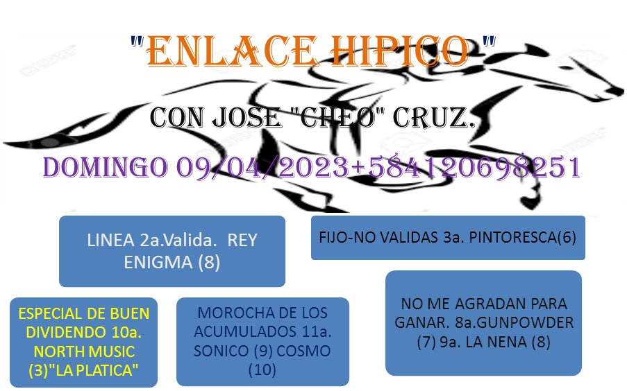 JCTIIGER's tweet photo. Saludos amigos hipicos ! mis orientaciones para esta semana en La Rinconada. suerte. espreamos reaparecer bien con mi humilde informacion. https://t.co/VDhqRbE9ZX