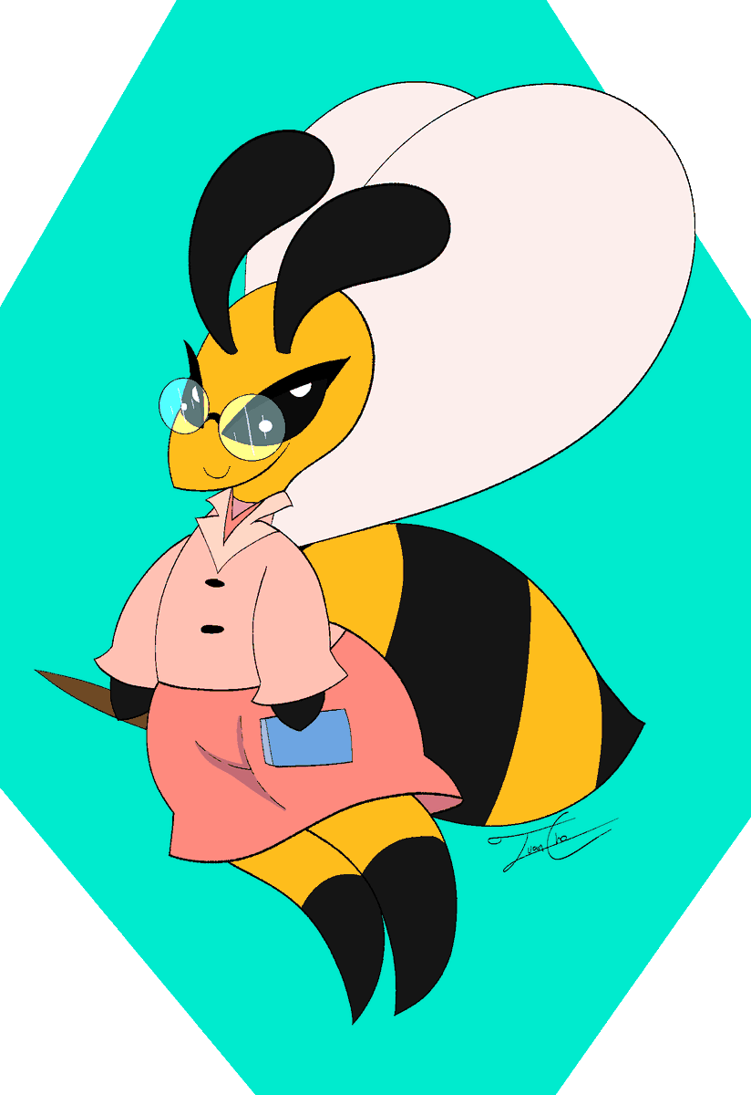 GoobieGlue's tweet photo. Meet Veeronica, A really strict and kind teacher who looks for other to teach :3
#bee #art #OC #originalcharacter #originalcharacterart #teacher #student #cute #adorable #beecharacter #character https://t.co/EZ6DnsmX04