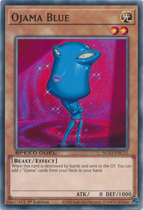 every_ygocard's tweet photo. Ojama Blue https://t.co/TKbPL3Hhhl