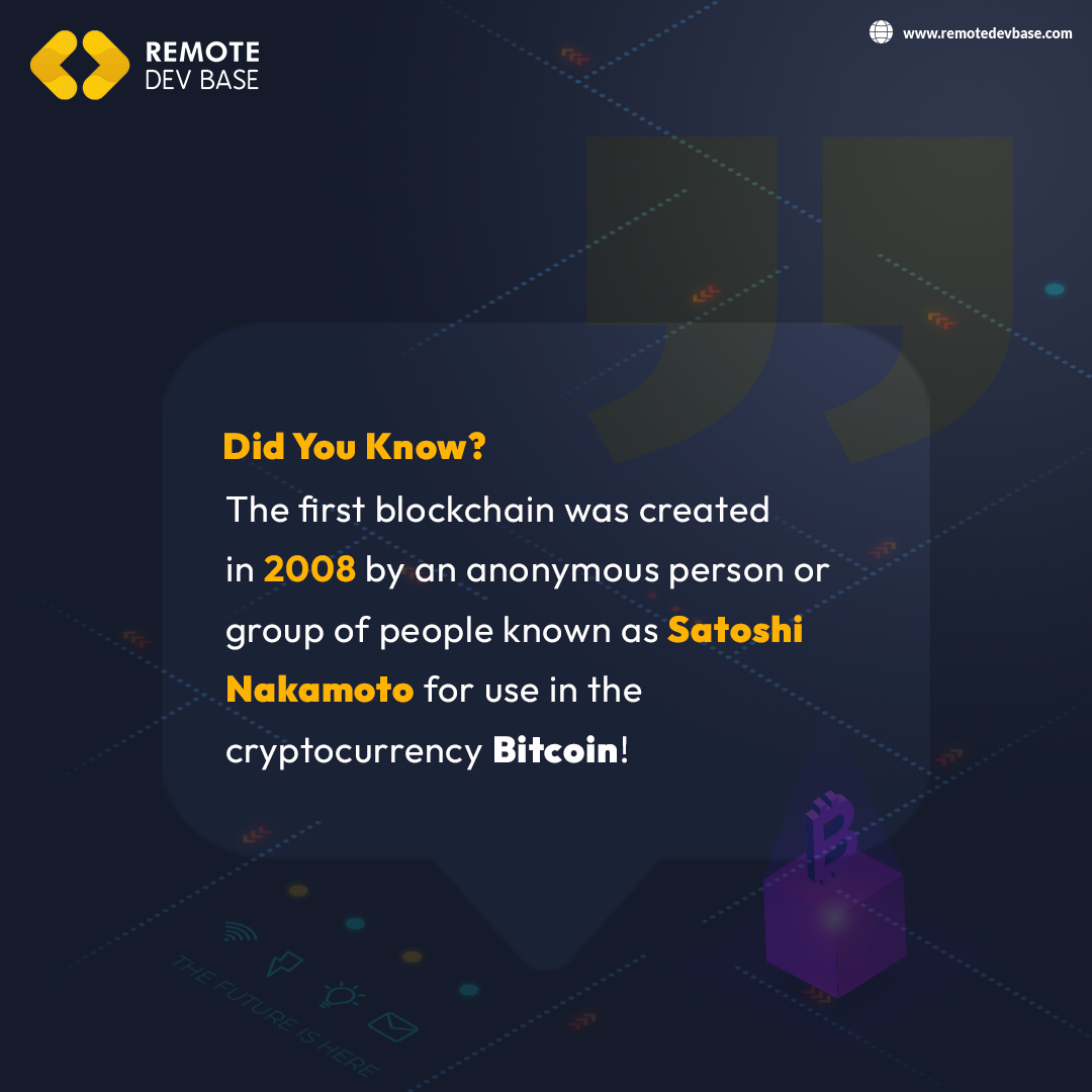 RemoteDevBase's tweet image. This revolutionary technology was initially intended to create and manage Bitcoin, a cryptocurrency now widely used worldwide. If you want to learn more about blockchain consider exploring this exciting field further.
remotedevbase.com
#remotejobs #remotework #blockchain