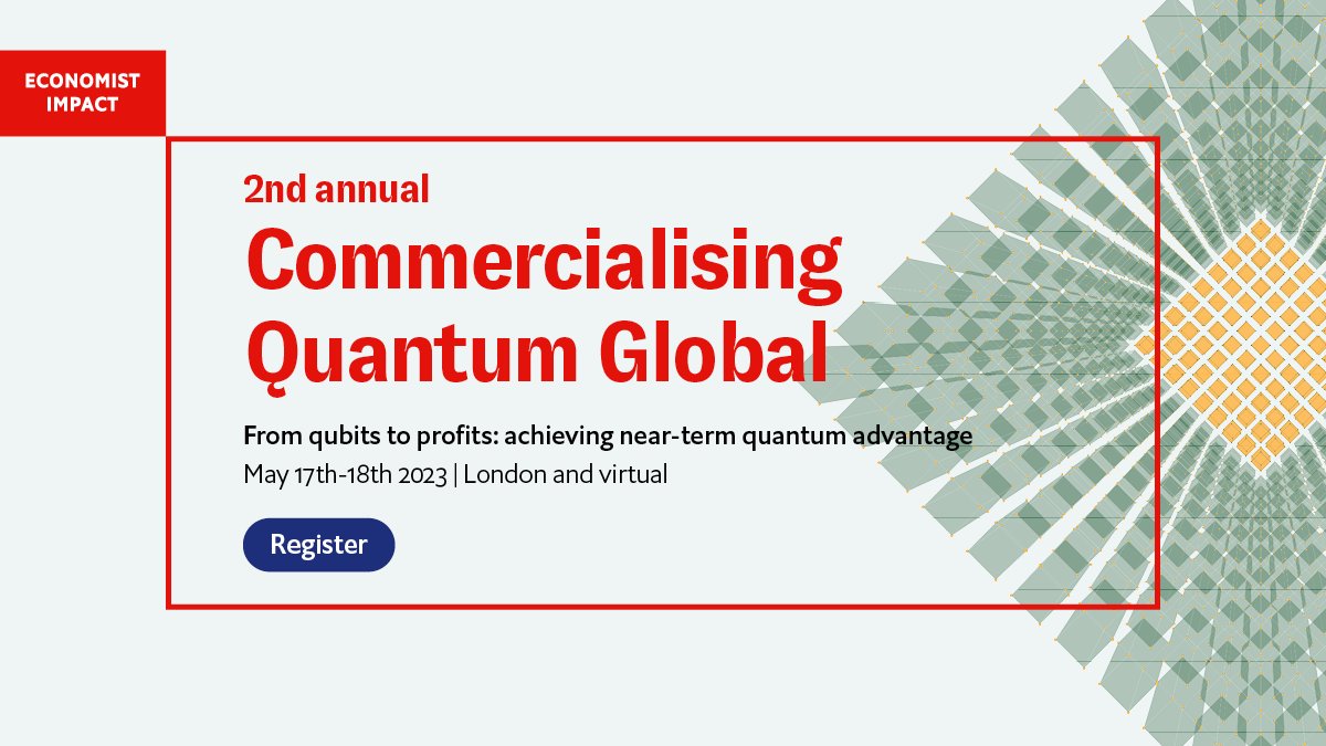 #Quantumcomputing event with the <a href="/TheEconomist/">The Economist</a> <a href="/economistimpact/">Economist Impact</a> on May 17, 18

<a href="/quantum_london/">Quantum London</a> <a href="/emanuello_/">Em Colonnella</a> 

bit.ly/3n98sRS