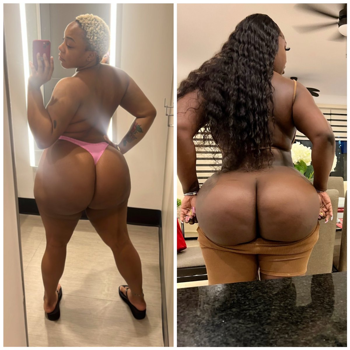 Banksxxx3's tweet photo. #battleofthebooty who you taking All Natural (Left) or BBL (Right)? https://t.co/oQEpWmp9mP