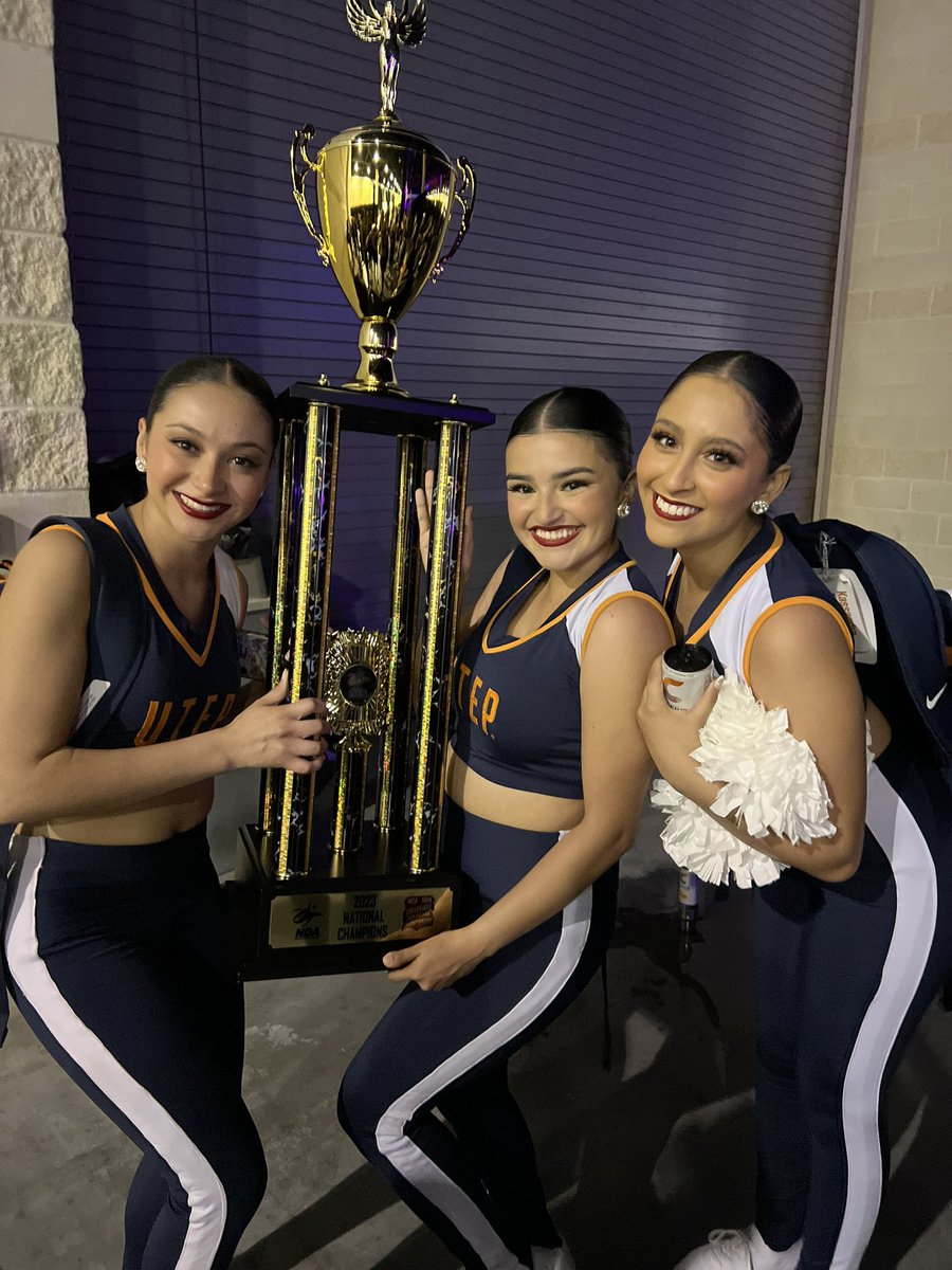 Congratulations UTEP Dance Team! 👏👏👏 So proud of your hard work! You represented El Paso with class! 🤙❤️ #picksup #NDANationalChampions #UTEPDanceTeam #ElPasoStrong