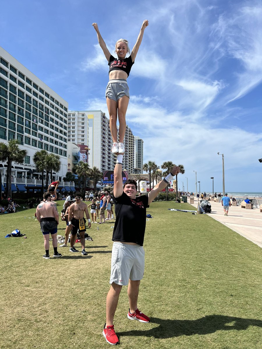 OSU_SpiritSquad's tweet photo. Great final practice for @Bradendelullo @mikayla_smithh today! They compete at the NCA Partner Stunt Championship Saturday at 3:34 pm! #gobucks #buckeyes #ohiostate #partnerstunt #collegecheer #cheerscholarship https://t.co/rCAUMQsCwG