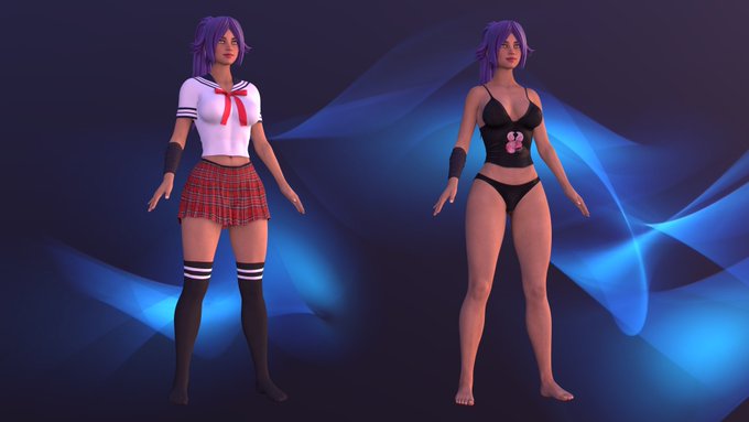 3 pic. Yoruichi Shihouin Blender model is now available on Patreon - https://t.co/9XEypuUr1C 

1) https://t