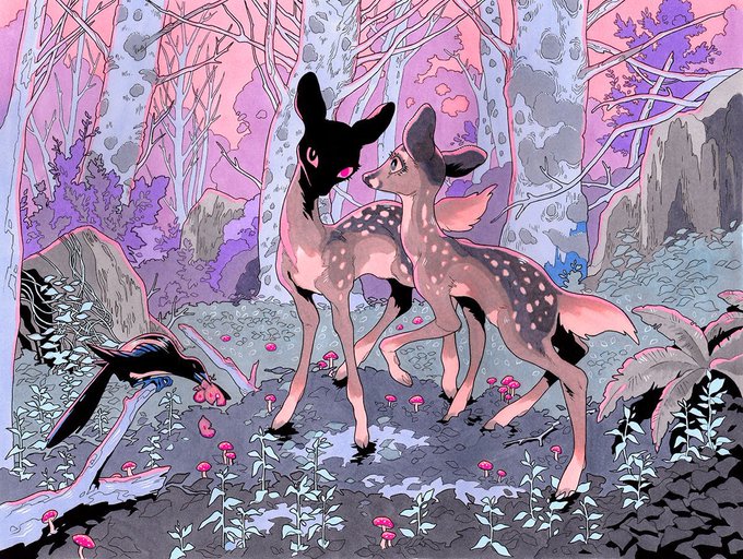 「deer nature」 illustration images(Latest)