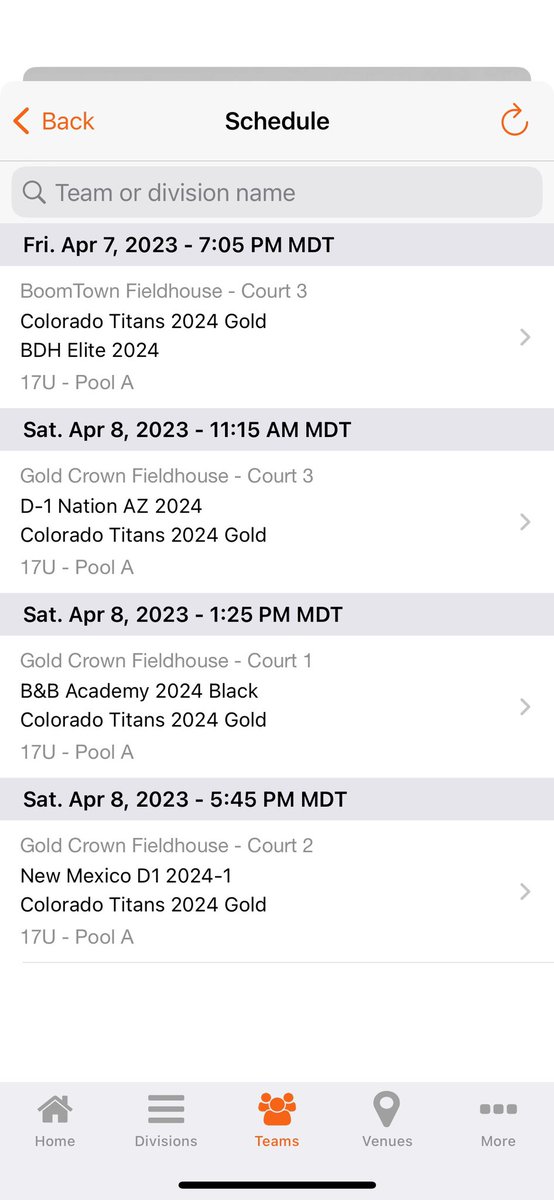 My schedule for the @PrepHoopsCO Spring Kickoff @claytonconover @RyanGarlandCO