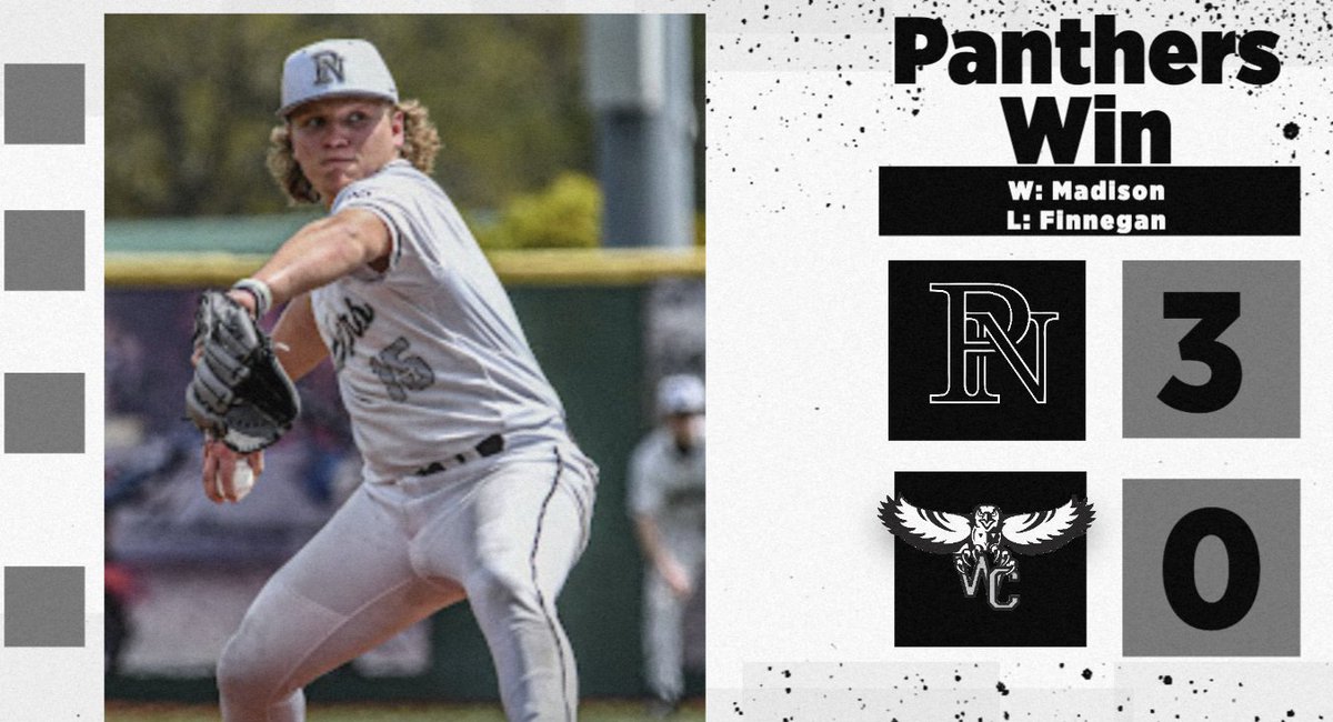 PickNorth's tweet photo. Brett Madison with a complete game 3 hit shutout for the panthers with 13 k's. https://t.co/7BCahftPev