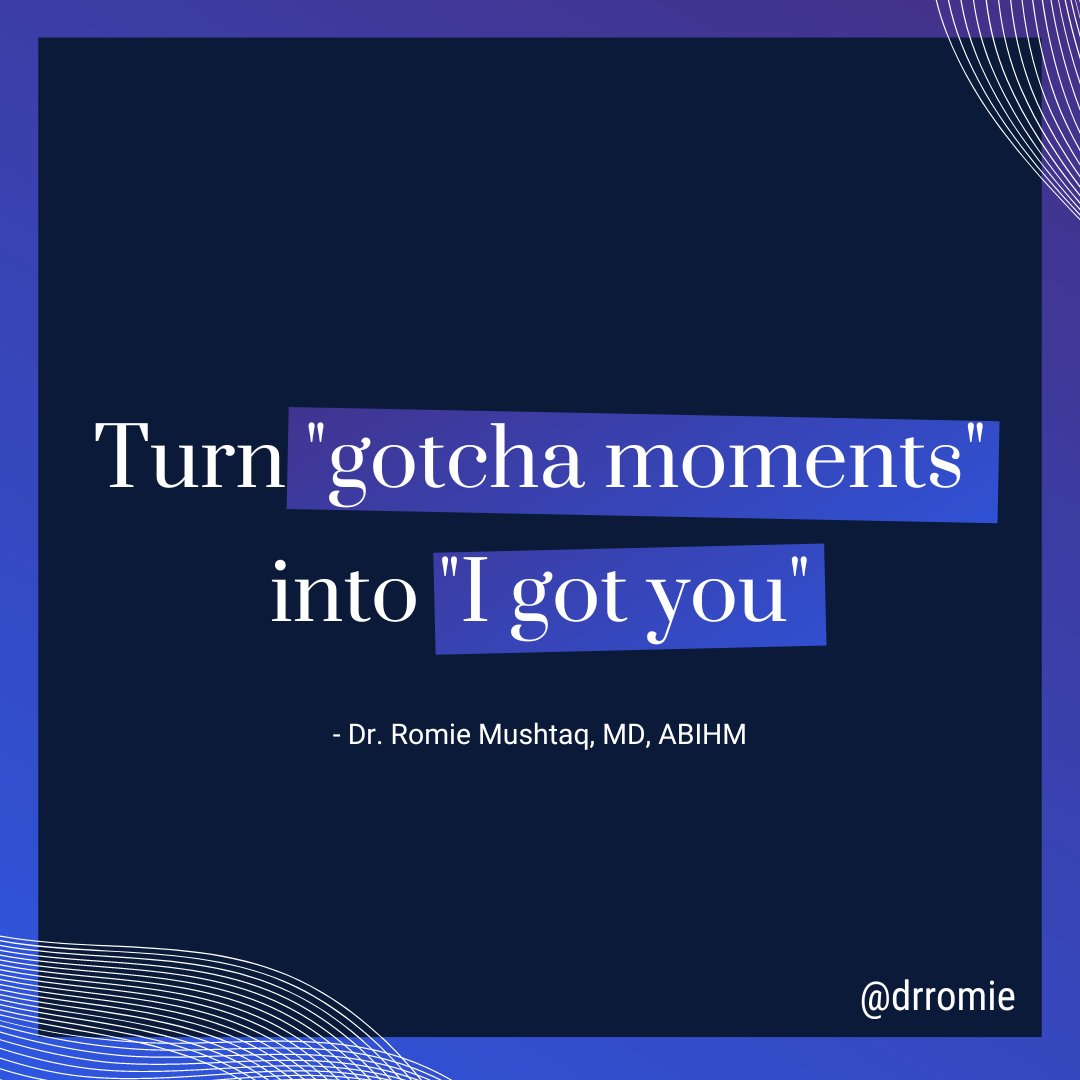 DrRomie's tweet photo. Turn "gotcha" moments to "I got you."
Our team members want to feel seen, heard and believed in - even when we disagree.
This is how we #brainSHIFT as women leaders. https://t.co/496Ou3Altm