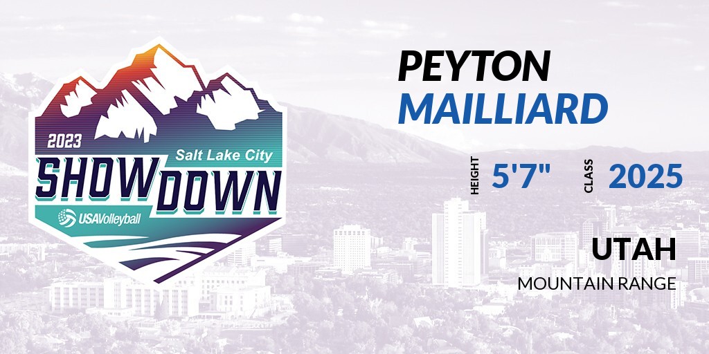 Prep Dig Events (@prepdigevents) on Twitter photo Welcome Class of 2025 Peyton Mailliard of Mountain Range HS to the <a href="/PrepDig/">Prep Dig π</a> Showcase @ Salt Palace Convention Center.
π₯π #PDSaltLakeCityShowdown ππ₯
More Info! π events.prepdig.com/e/762/registerβ¦ Welcome Class of 2025 Peyton Mailliard of Mountain Range HS to the <a href="/PrepDig/">Prep Dig π</a> Showcase @ Salt Palace Convention Center.
π₯π #PDSaltLakeCityShowdown ππ₯
More Info! π events.prepdig.com/e/762/registerβ¦