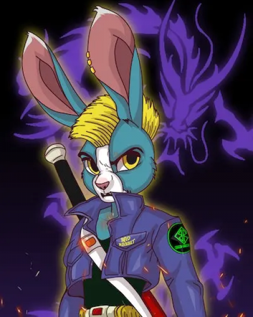 BRG_strmnft's tweet photo. 90 Bad Rabbit Gang NFTs already on STRMNFT
New Bad Rabbit Gang #61 - #90
Are You a BADASS.??? if you are you'r one of us the "BAD RABBIT GANG"
Link buy:
https://t.co/JlD74Zluos
#BRG #BadRabbitGang #STRMNFT #STRM #STRMfamily #NFTs #NFT https://t.co/GXypwhg0Ev