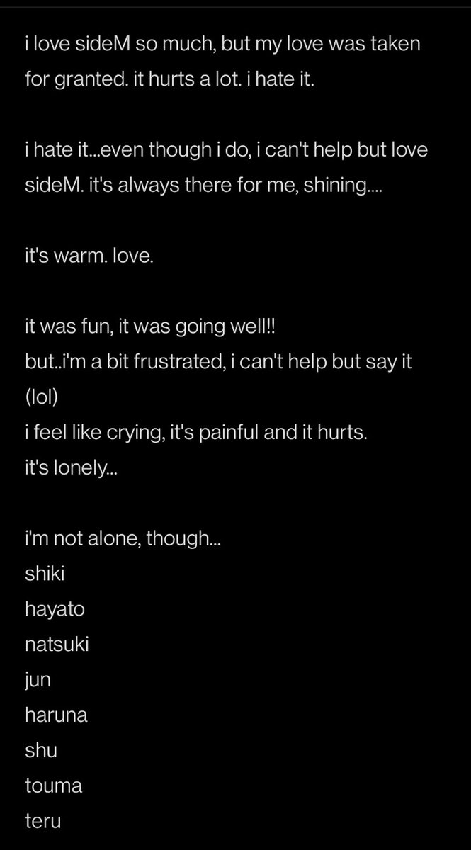 gear_chronocle's tweet photo. it's messy, so i'm sorry, but i wanted to write about sideM. (1)
#SideM 
#reasonforsidem 
#We_are_315 https://t.co/VtkESbT0bm