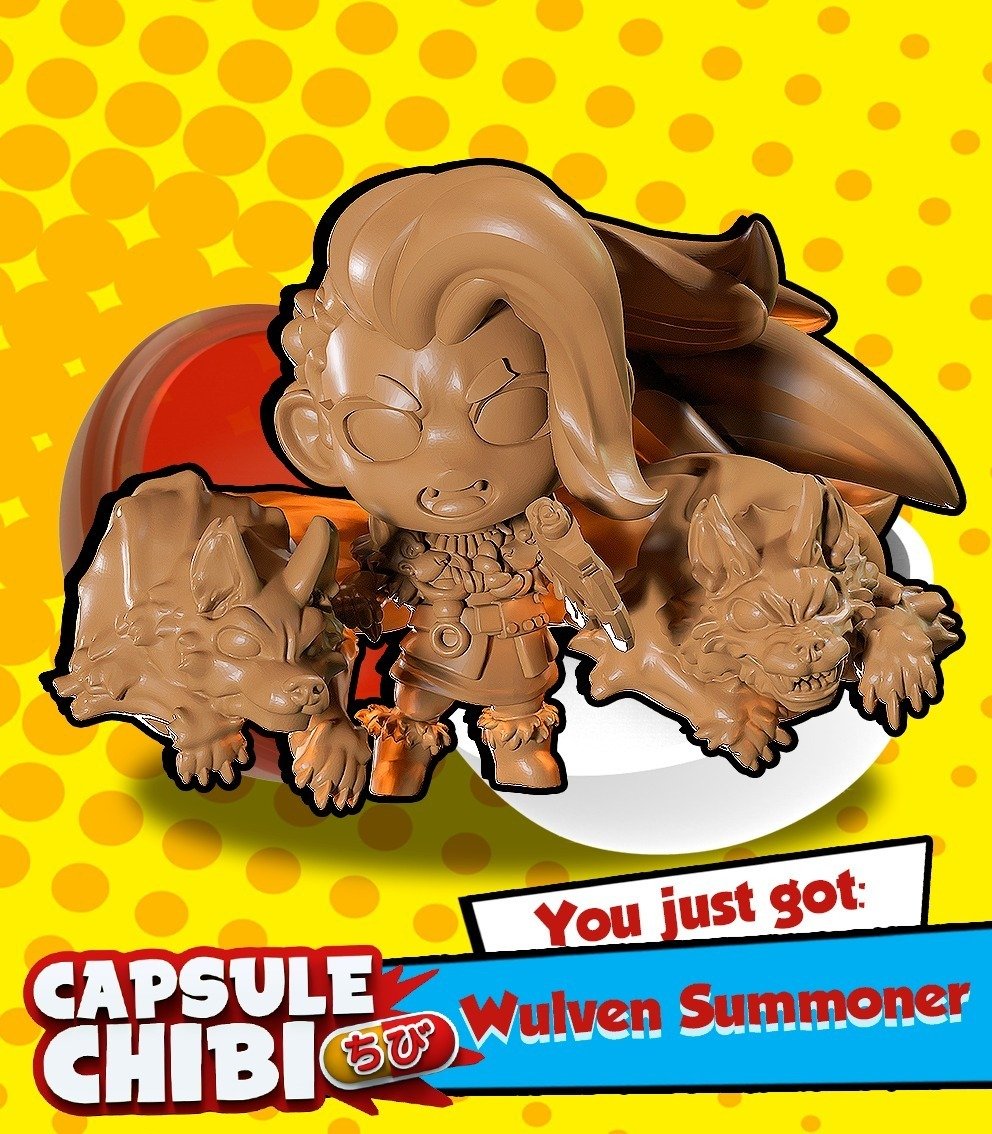 Inside you there are two wolves. you can summon them for greater bite! 🐺🐺

#capsulechibi #wolves #lobos  #miniatures #pintadodeminiaturas #chibi #boardgames #juegosdemesa #3Dprinting
