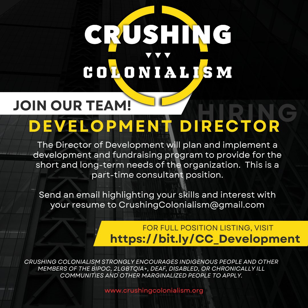 Our Development Director would work with the Executive Director and grant writer to determine the fundraising priorities and objectives that adhere to our mission and organizational purpose. We'd love to find someone with experience in both international &amp; non-profit fundraising!