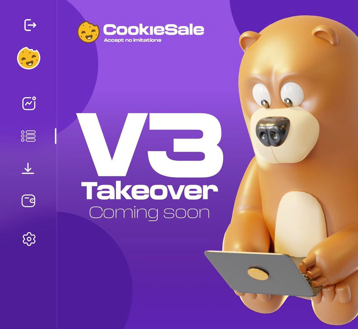 Cookiesale_Ar's tweet photo. خلاصة أحداث AMA 🎙️

 🍪 سيتم إطلاق CookieSale V3 رسميًا في 17 أبريل!

 🍪 ستتزامن حملة تسويق ملحمية مع الإصدار.

 🍪 ستتبع قائمة BitMart بعد فترة وجيزة من إصدار V3. https://t.co/sxEpOARXSk