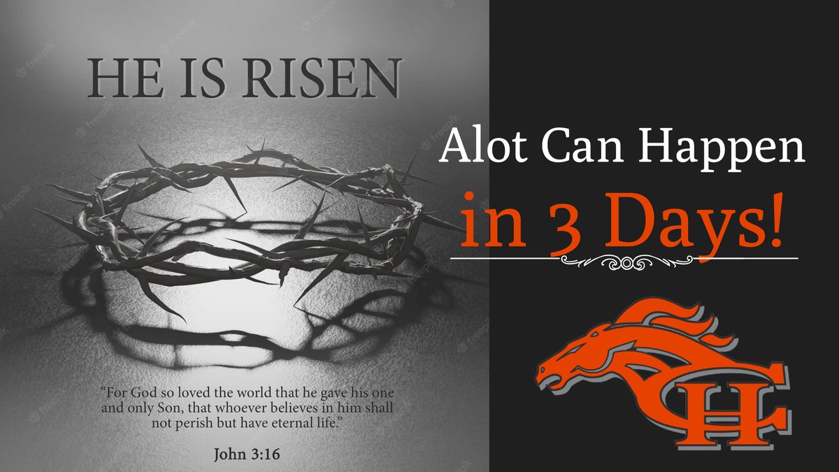 CoachPeacockPHS's tweet image. Happy Easter Sunday!