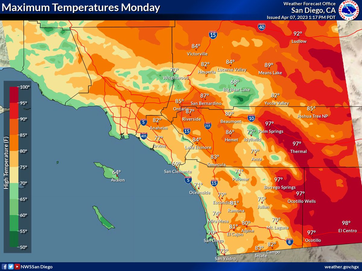 Warning Watch San Diego East County on Twitter "RT NWSSanDiego