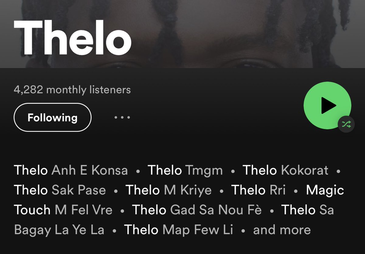 VivDepan's tweet photo. @thelohitanko // pase follow Thelo Sou Spotify et pi streaming EP a #GadeNon https://t.co/8j3EpDcXq4