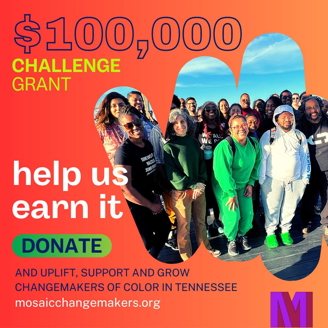 This is a critical moment for Tennessee -- and for the changemakers of color in the background and on the front lines of the fight for justice. 

Join us in our work to uplift, support and grow #blackbrowngold leaders here. 

Donate 👇🏾
tinyurl.com/jjvbcuuj