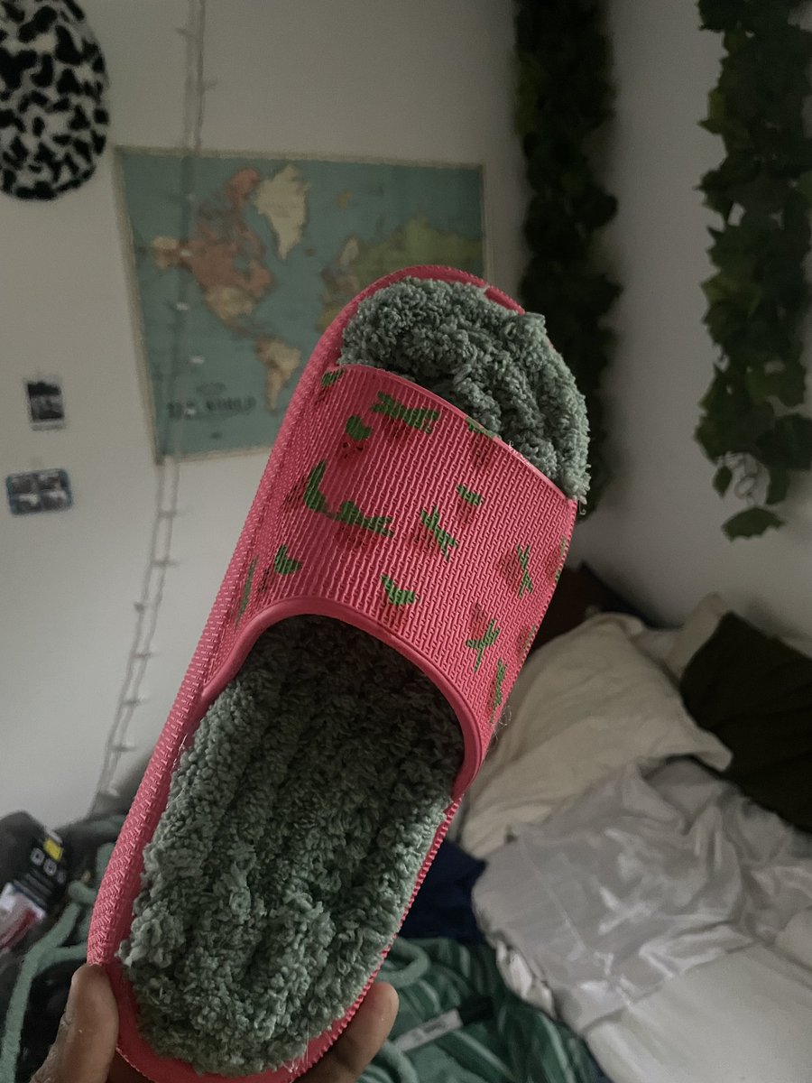 wanted strawberry slippers so i made em