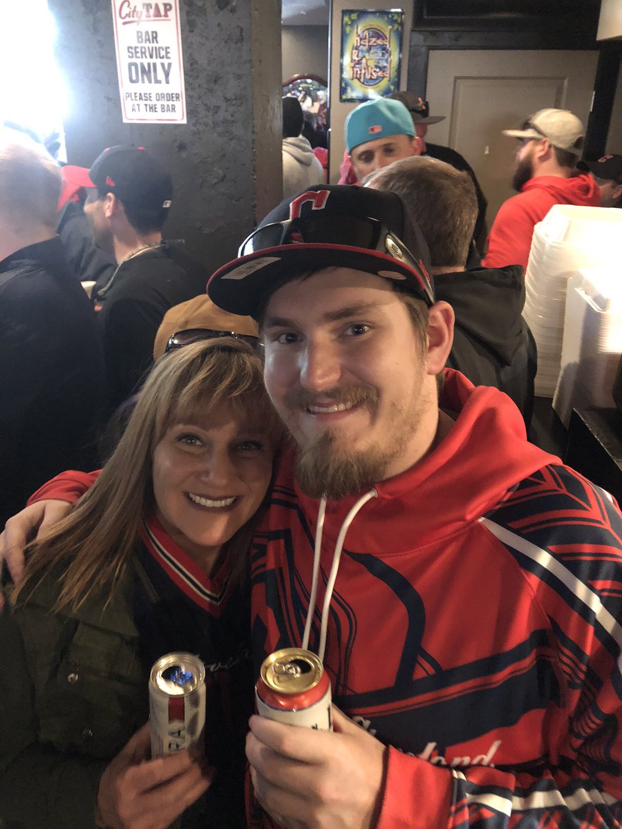 Mother/son bonding #OpeningDay2023  <a href="/CleGuardians/">Cleveland Guardians</a>