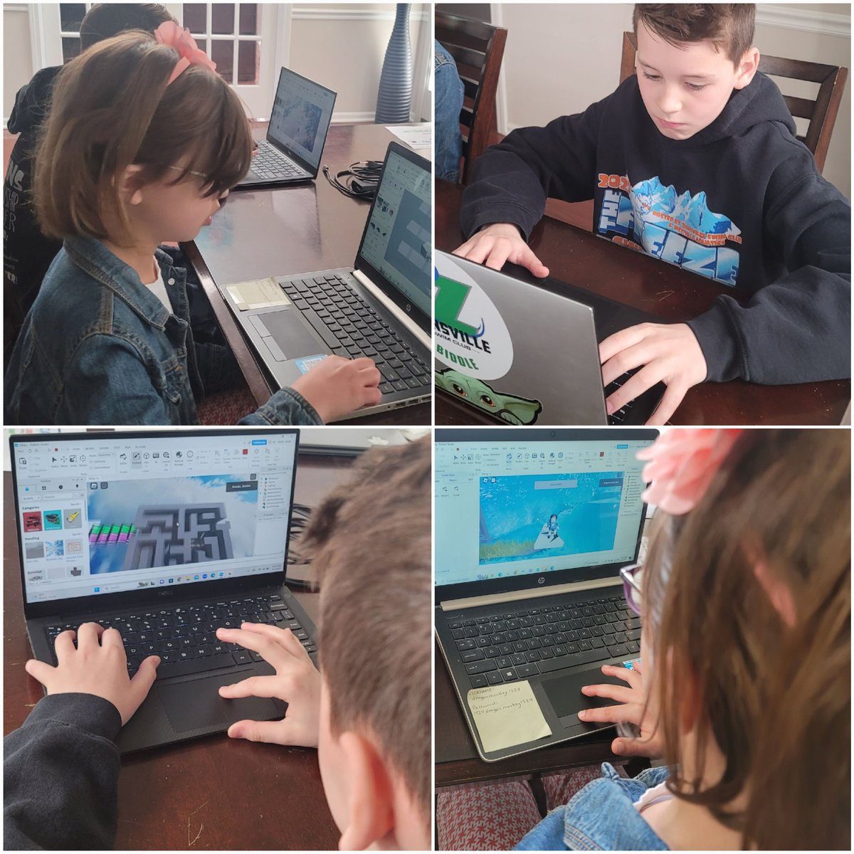 firststartcs's tweet image. Great day learning to create & play in our Roblox camp this morning!
#springcamp #robloxcamp #createcamp #robloxstudio #3Dworld #3Dmodel #firststartcs #firststartartstudio #CScamp