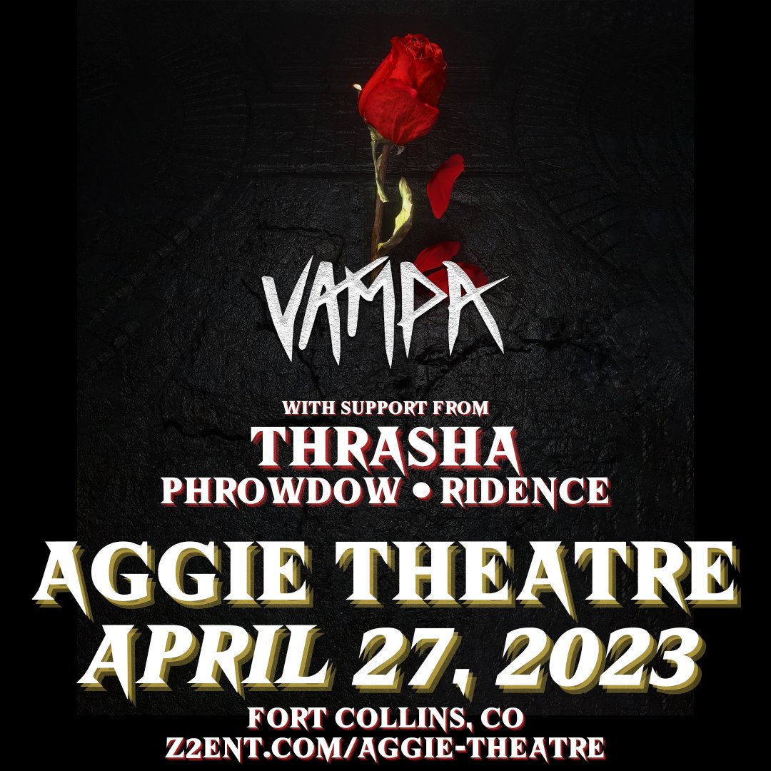<a href="/phrowdow/">Phrowdow</a> originates from a small mountain town on the western slope, producing electronic bass music with roots in funk, hip-hop, and soul.

Party at the <a href="/Aggie_Theatre/">Aggie Theatre</a> on 4/27 for <a href="/VAMPAOfficial/">VAMPA 🦇🏰🥀</a> w/  <a href="/thrashabass/">THRASHA</a>, <a href="/phrowdow/">Phrowdow</a>, and <a href="/CadeT1wave/">Ridence</a>! 

Tickets: bit.ly/3ZgHBRv
