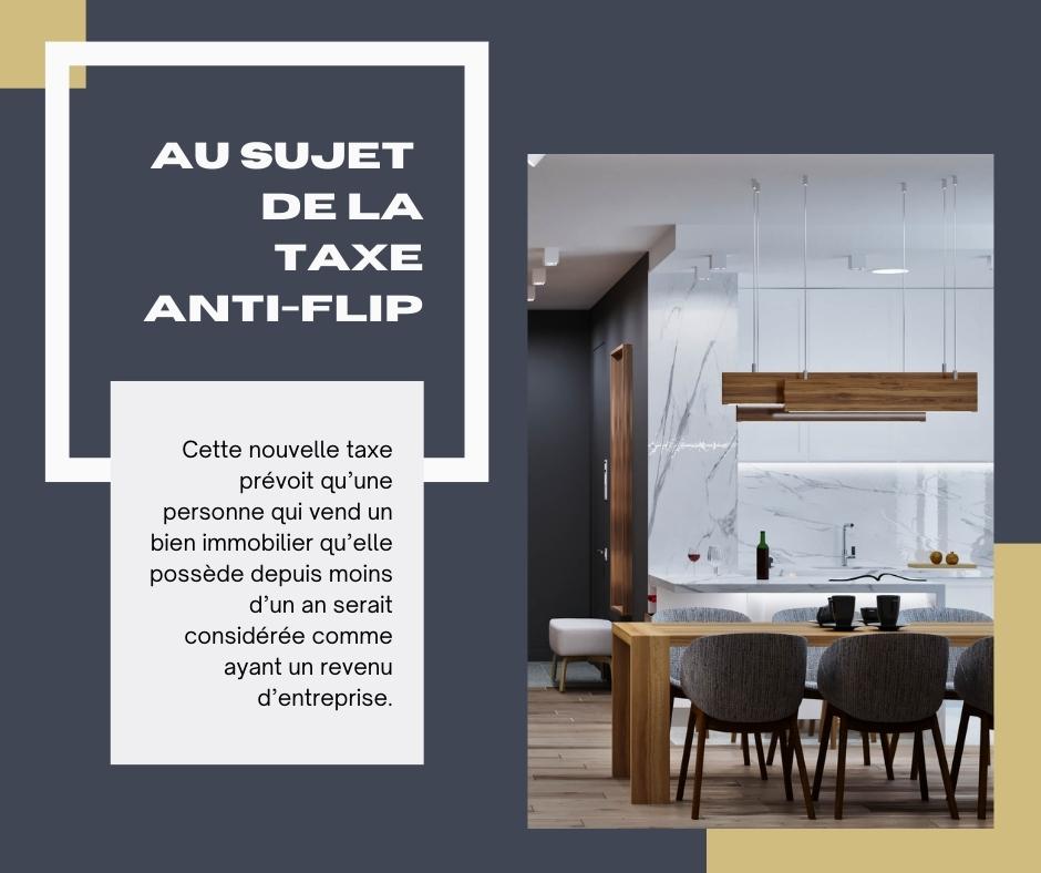 fxremax's tweet photo. Qu'est-ce que la taxe anti-flip ? 🏘

En vigueur depuis le 1er janvier 2023, cette nouvelle taxe prévoit qu’une personne qui vend... https://t.co/FCSTybPuBk