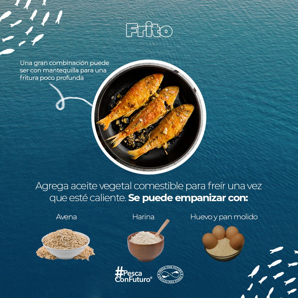 #PescaconFuturo tiene para ti estas divertidas y diversas maneras de cocinar el pescado 🐟 🦀