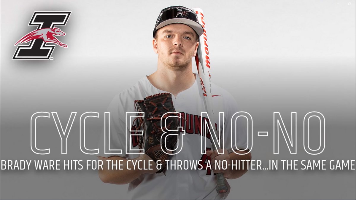 ⚾️ | <a href="/UIndyBaseball/">UIndy Baseball</a>'s Brady Ware hit for the cycle and threw a no-hitter... 

IN THE SAME GAME!!! 🤯

7⃣ IP, 0⃣ H, 1⃣1⃣ Ks

4⃣-4⃣, 2⃣ R, 5⃣ RBI