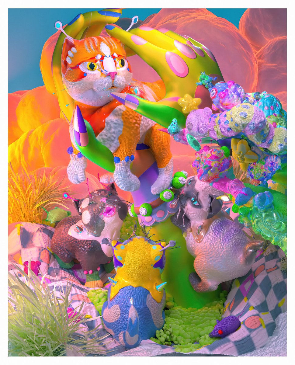Pawsitive Feedback Loop preorder now open 

16″×20″ Print 
30$ e/a 
worldwide shipping 🐈

preorder closes April 12th! :^ ) meow

rts v appreciated