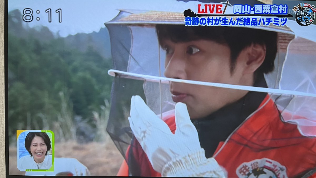 FchanHyphen's tweet photo. ハチミツ美味しいね😂
 #旅サラダ
#中丸雄一 https://t.co/2meTGK64Wr